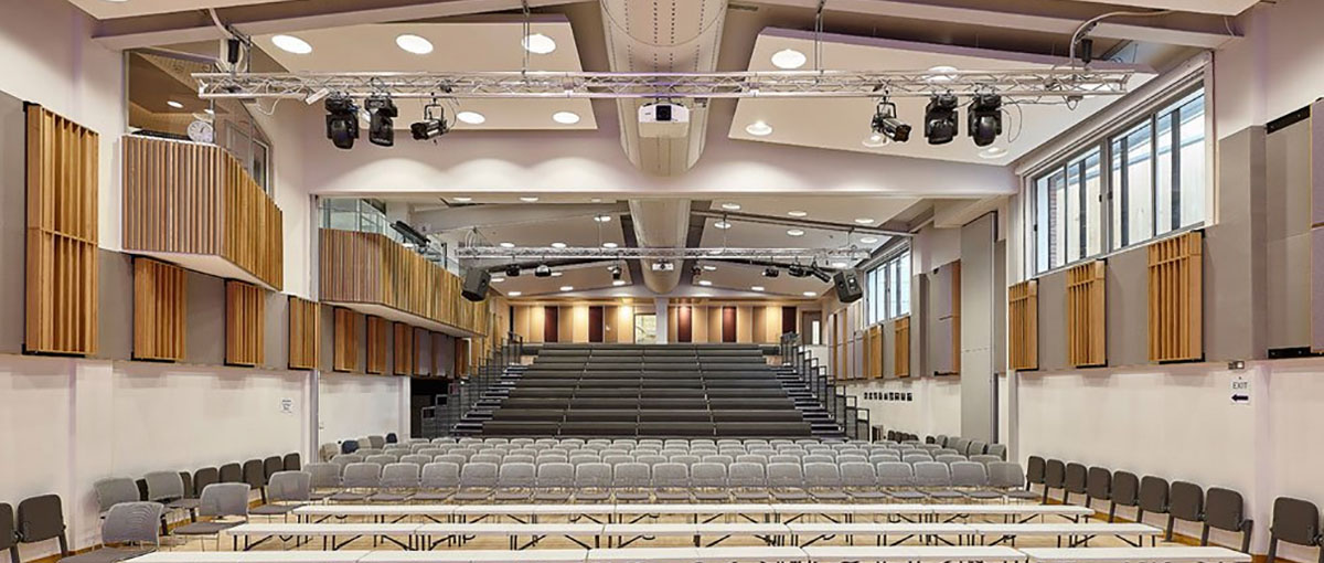 specialist secondary school led stage lighting installation