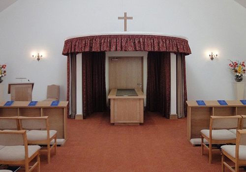 commital curtains for new crematorium