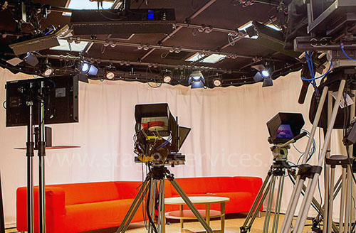 LED Studio lighting in university tv studios