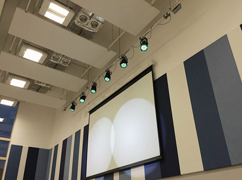 primary school LED stage lighting system installation