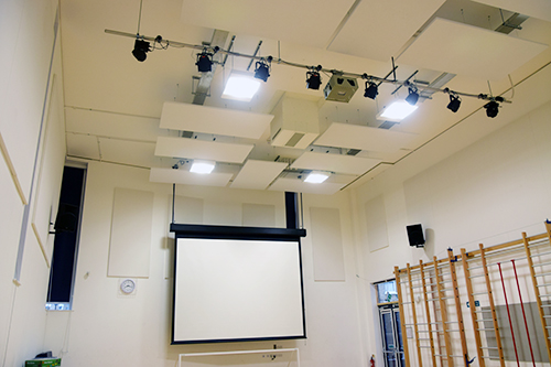 installation and design of school hall led lighting