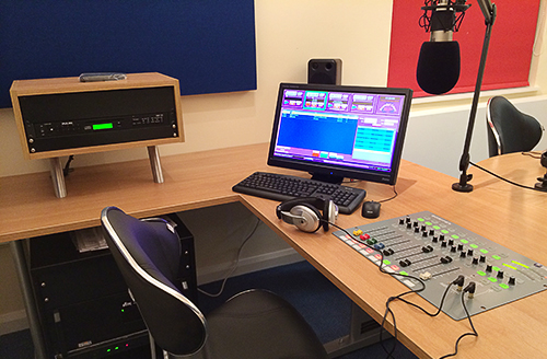 secondary school radio studio